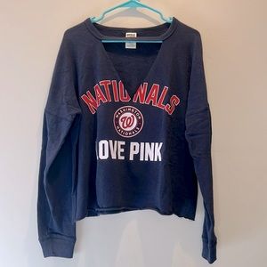 Victorias Secret Pink Washington Nationals MLB Sweatshirt Top